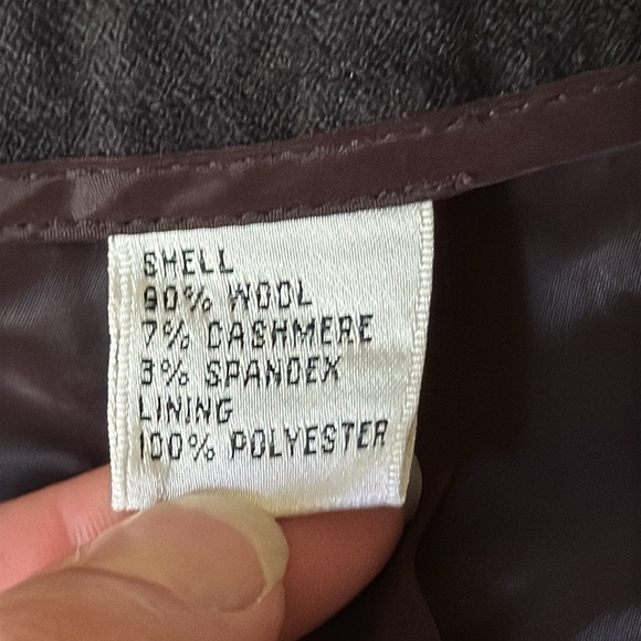 Talbots | Wool Cashmere Blend Trousers in Black | Size 4 - Picture 7 of 7